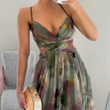 Éléonore | Vestido Longo Fluido Florido