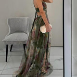 Éléonore | Vestido Longo Fluido Florido