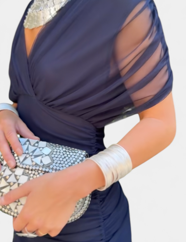 Alondra | Vestido Floral Longo com Decote em V